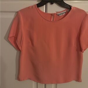 Investments 100%‎ silk cropped blouse.  Size 10.